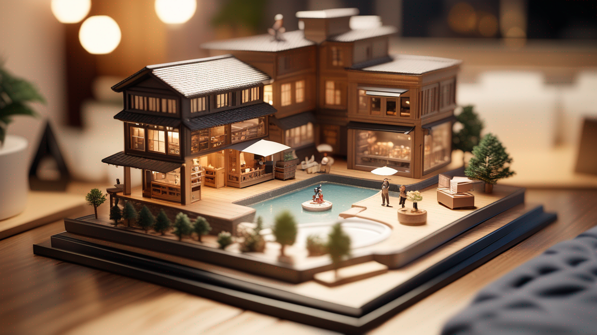 influencer studio diorama.