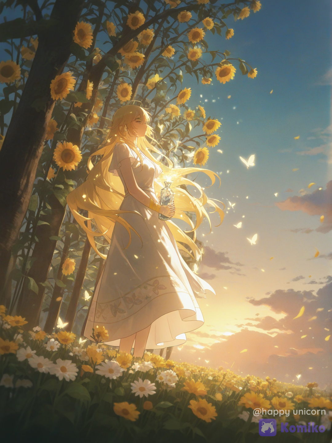 Glass bottle of memories