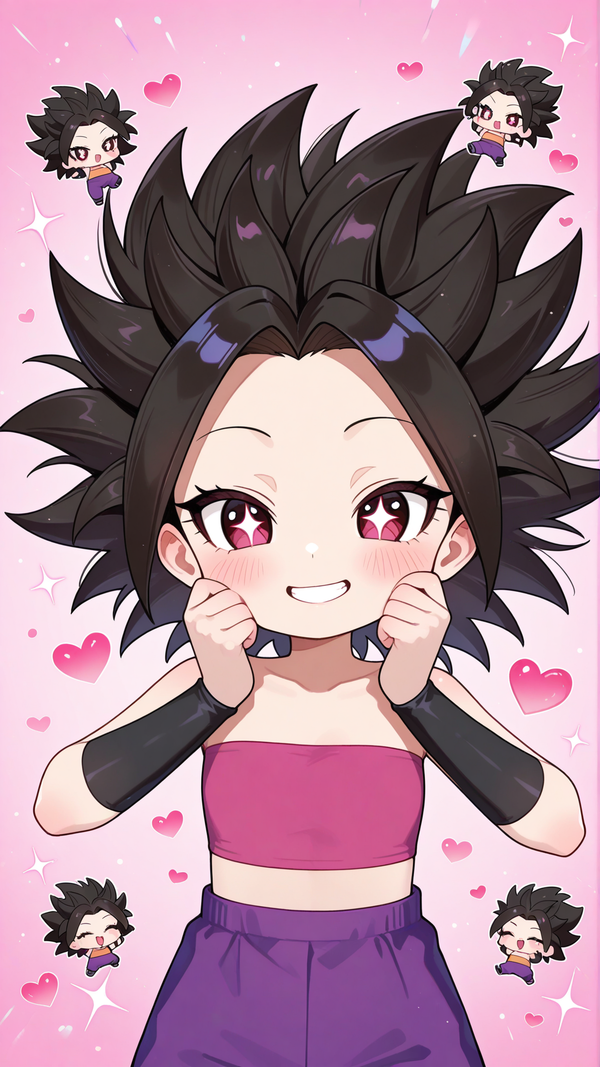 Cute Kawaii Caulifla with her chibis!