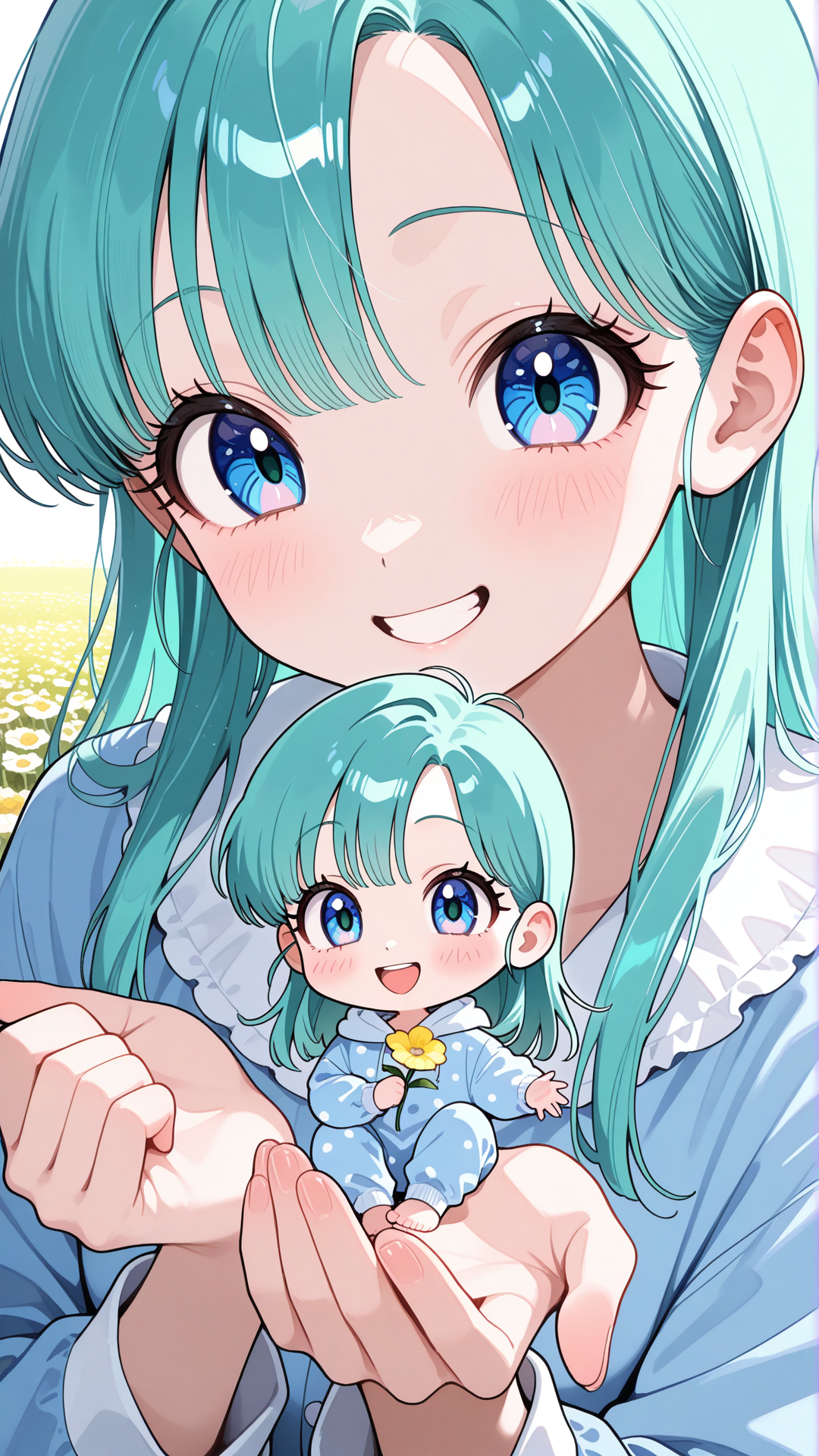Cute Bulma and Tiny Baby Bulma!