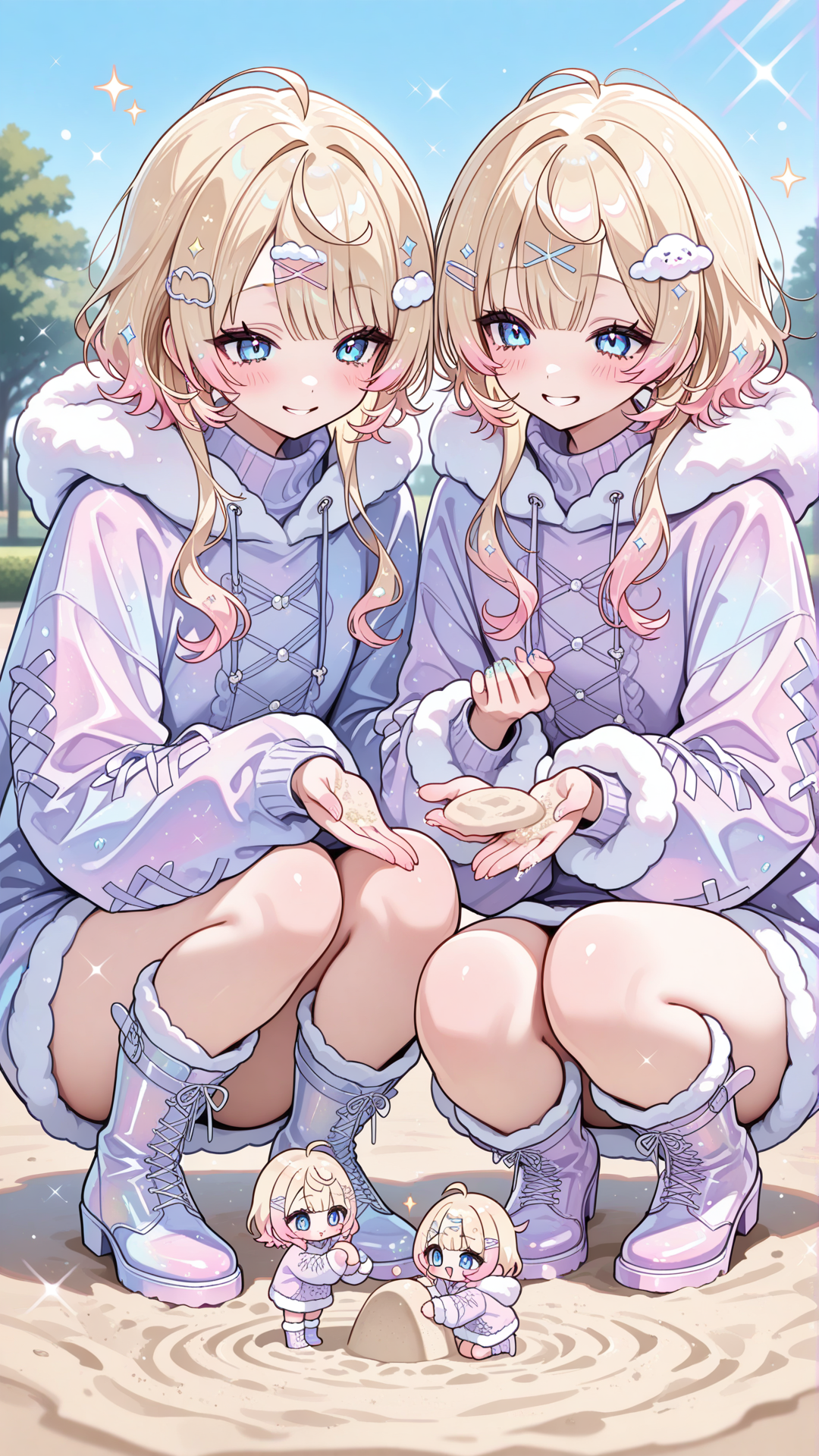 💖 Twin Idols in their free time!