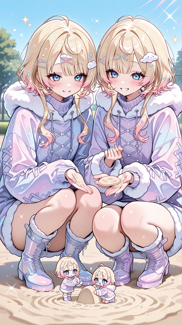💖 Twin Idols in their free time!