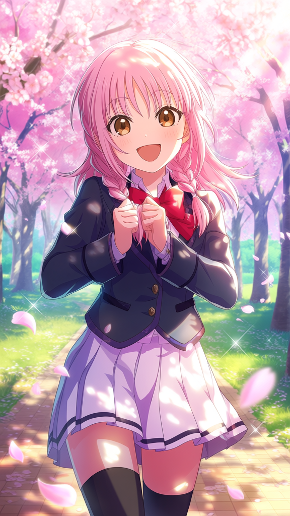 🌸 Cute Pink Haired Girl