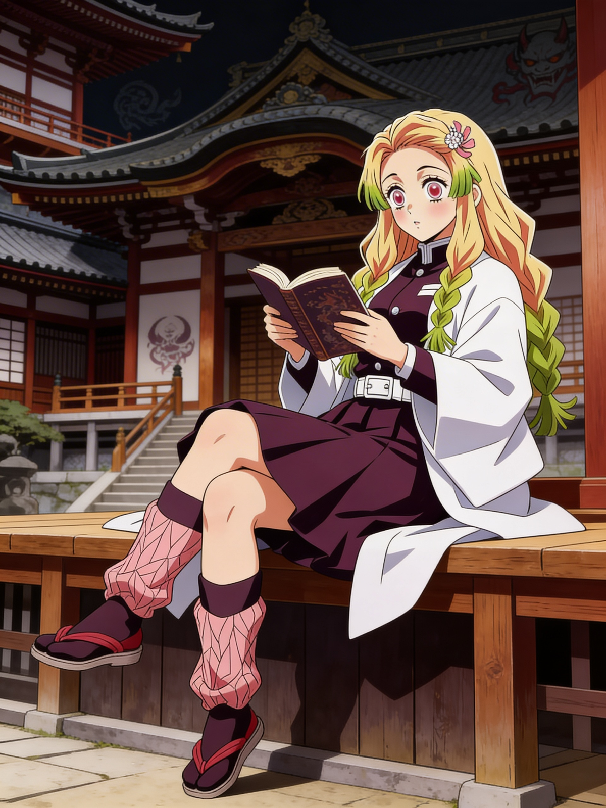 Runa reading a book 