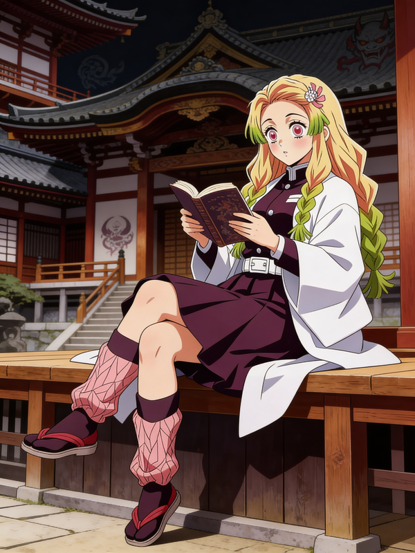 Runa reading a book 