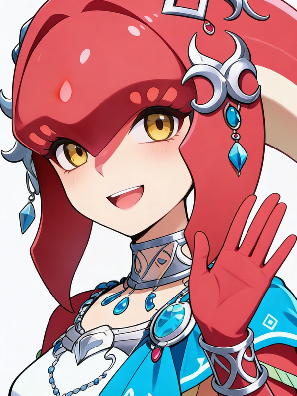 Mipha Waving Hello