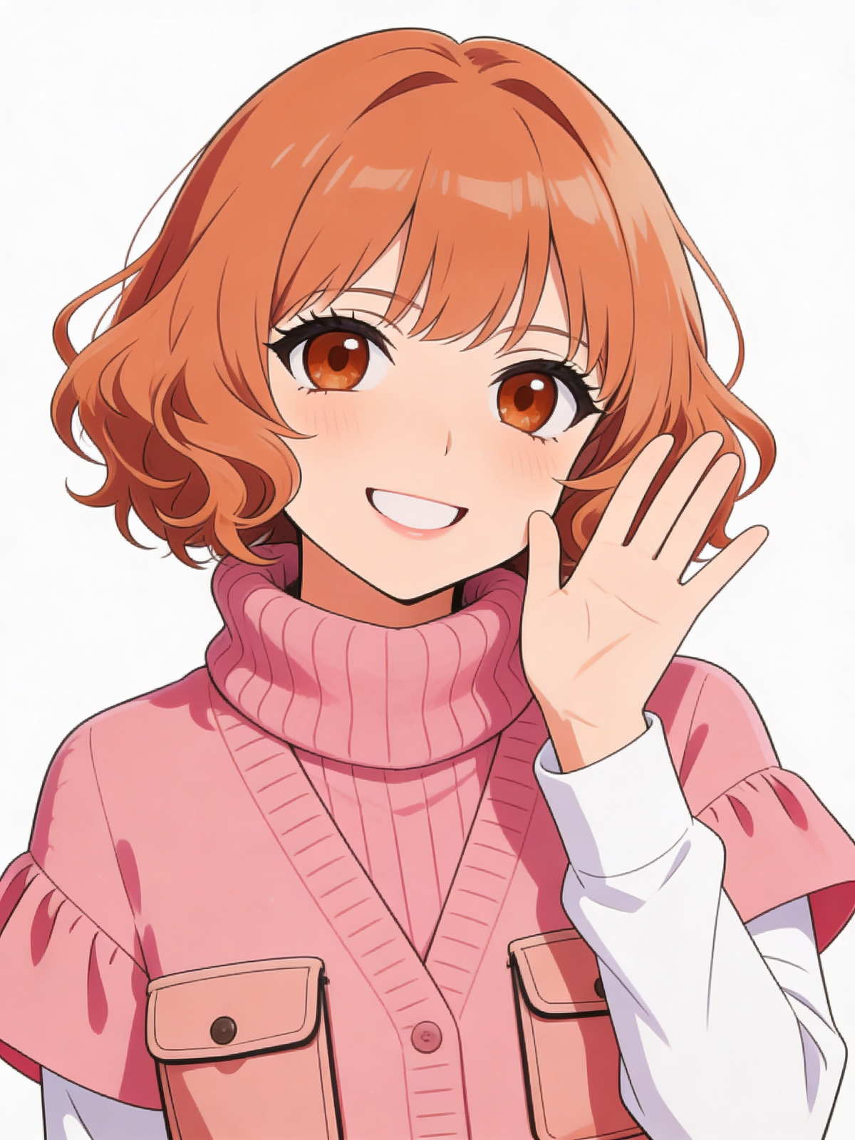 Haru Okumura waving hello