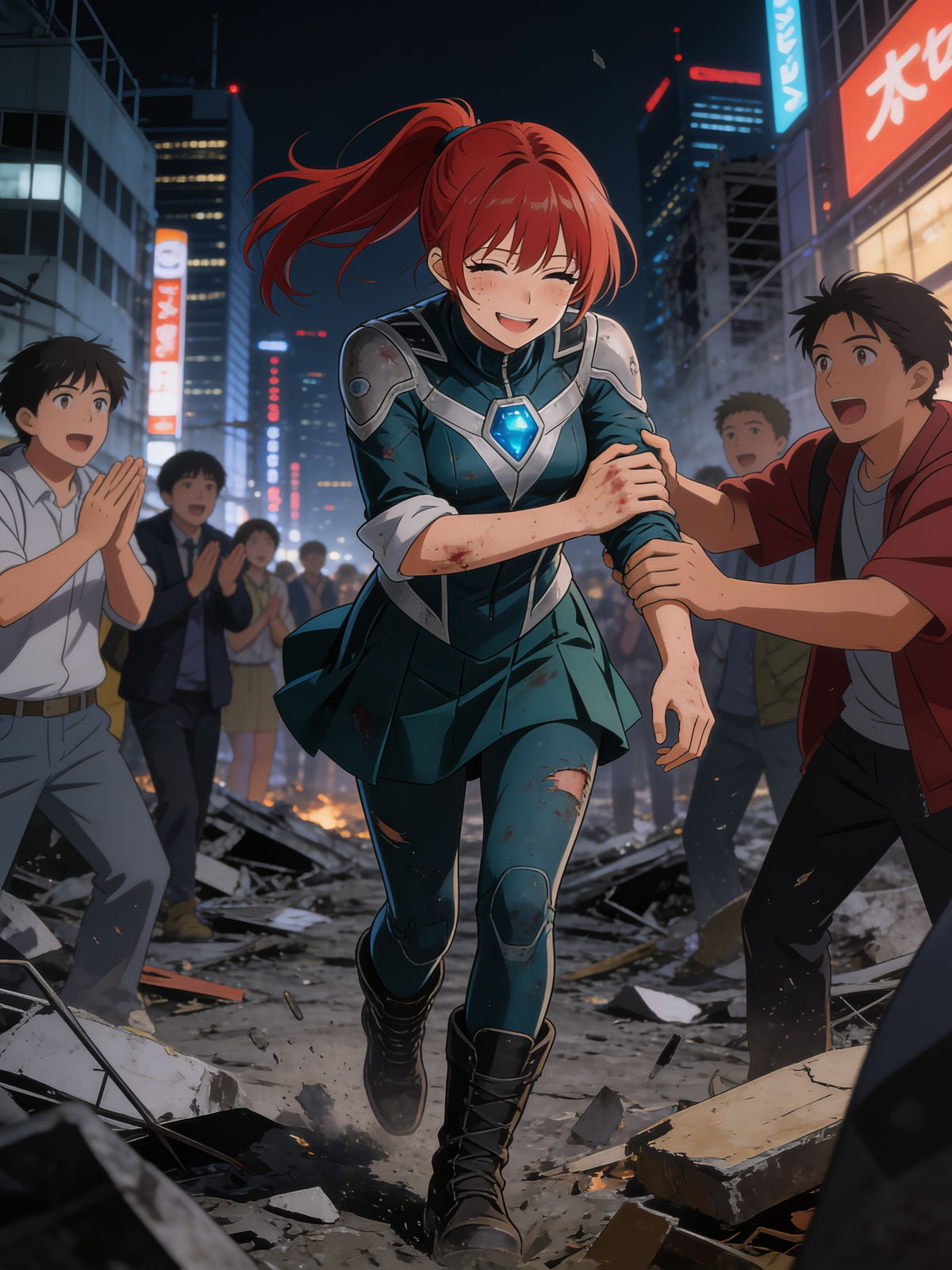 Aqua held the line