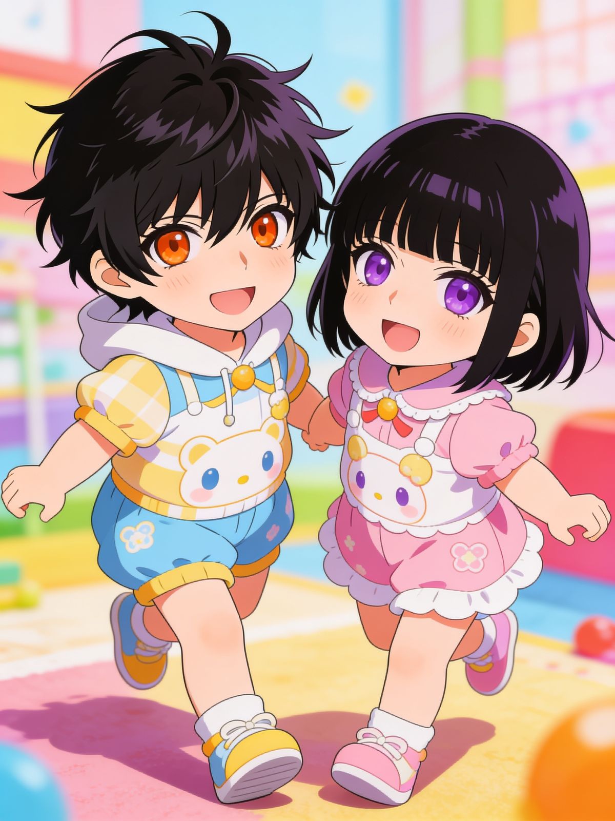 Zuko and Shion as children
