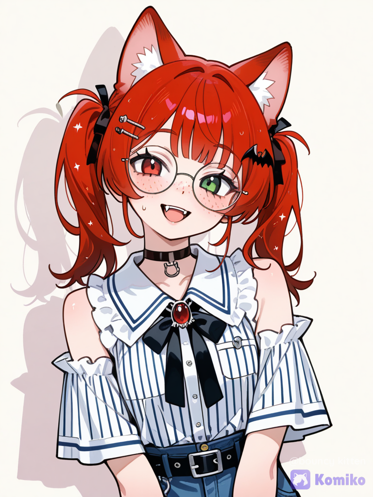 Kitty in glasses 😺✨