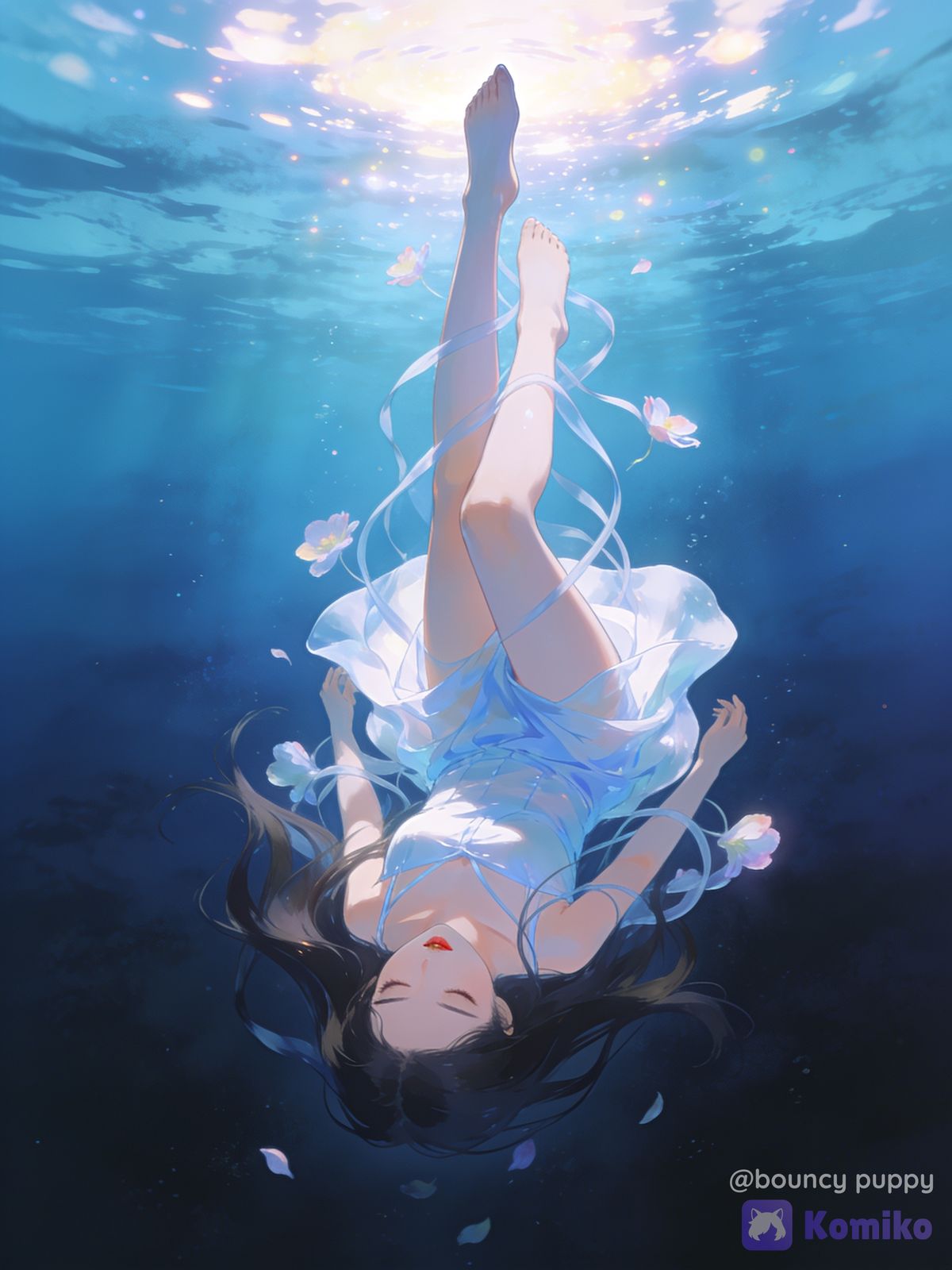 Dreaming in the blue sea 🌊✨
