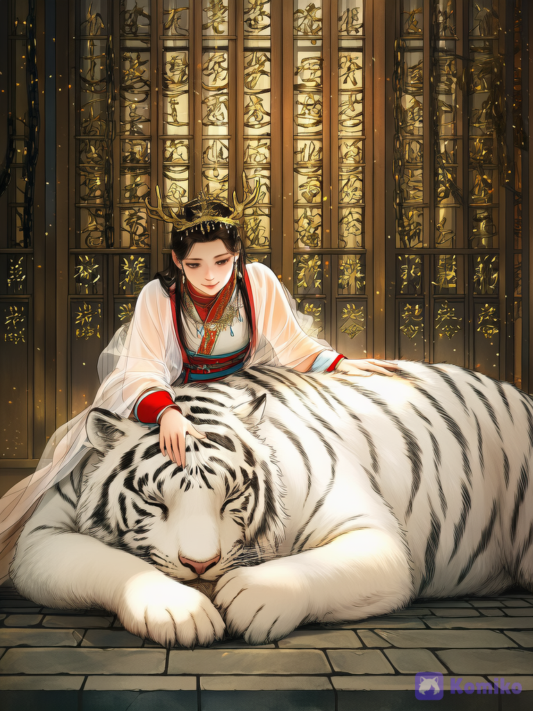 Natalia e o Tigre Branco 🐯✨