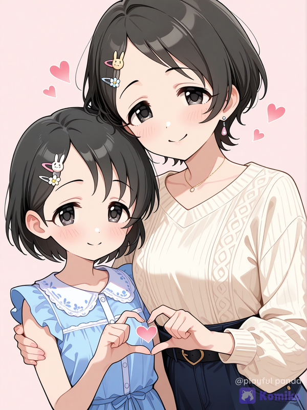 chie and mom