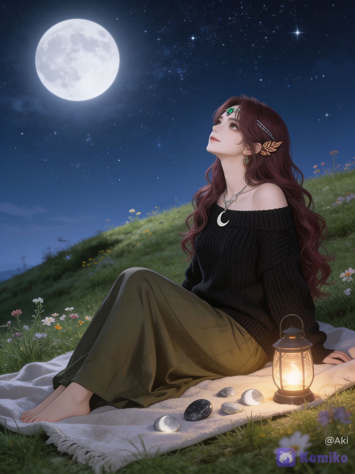 The moon’s chosen one. 🌙✨