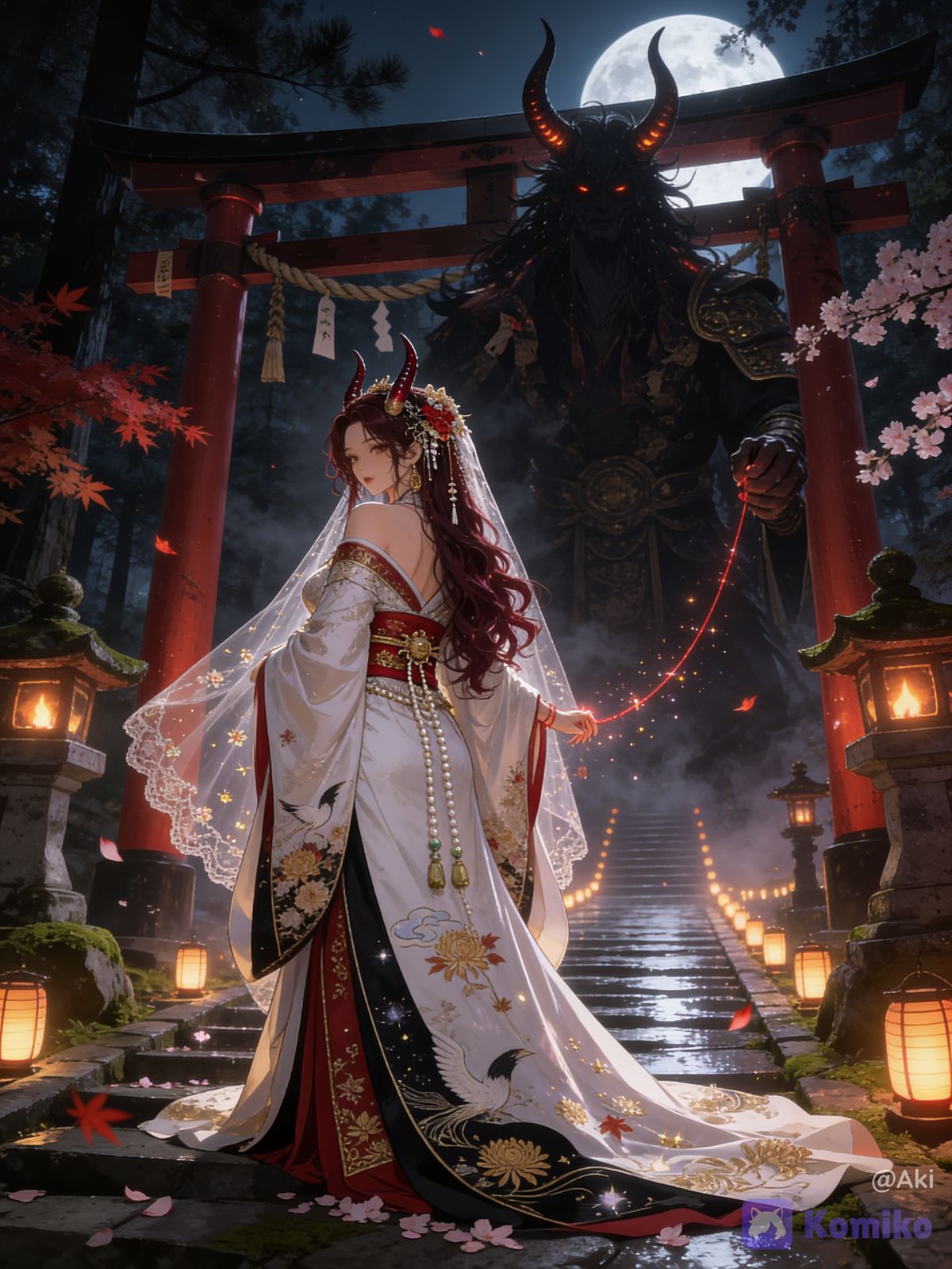 Earlier attempts (aka wasting zaps) on the Oni’s Bride. Don’t even ask me why the Oni came out like this😭💀