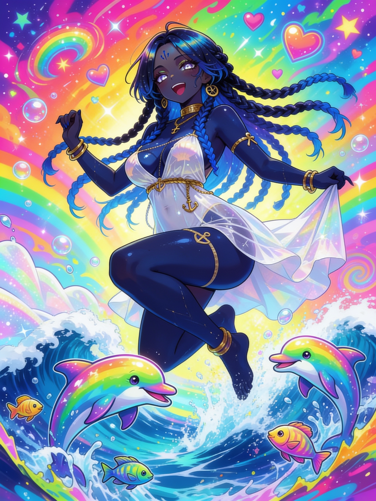 Coral meets Lisa Frank! (not contest)