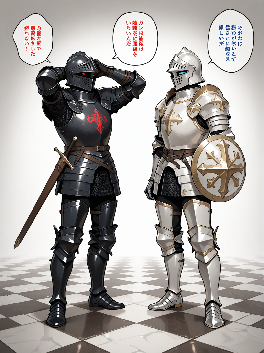 What do pawns do when they stand in front of each other?