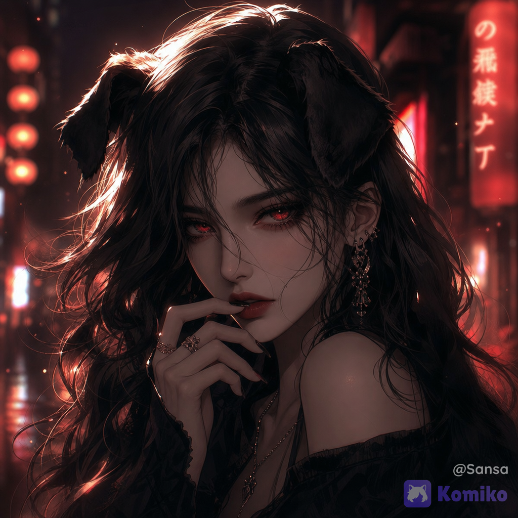 Wooof ...let me paint a world in Red ..under a purple moon..