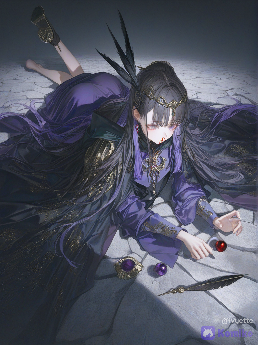 The clumsy Black Quill