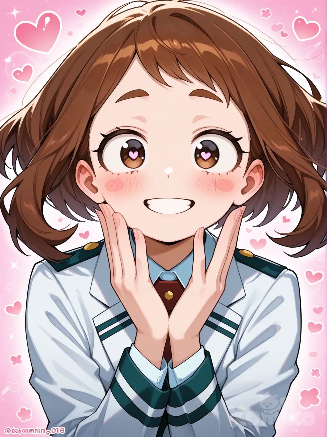 @Uraraka_Ochako looking at you thinking that you love her