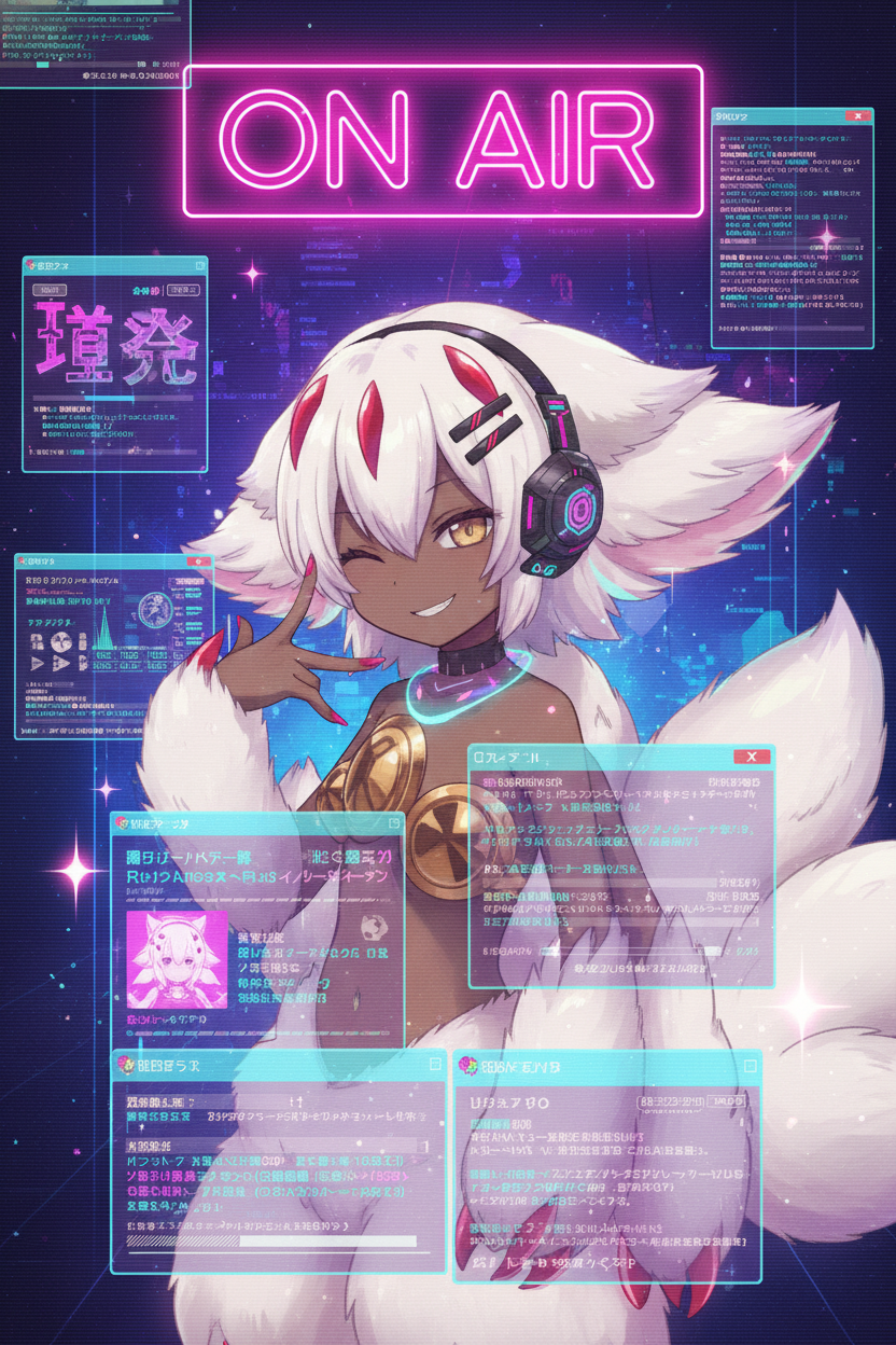 faputa as a glitch idol