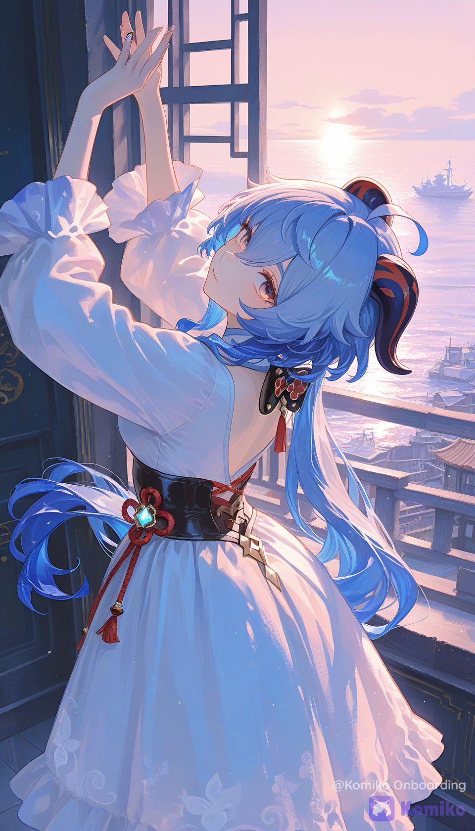 Sunset Stretch Pose
