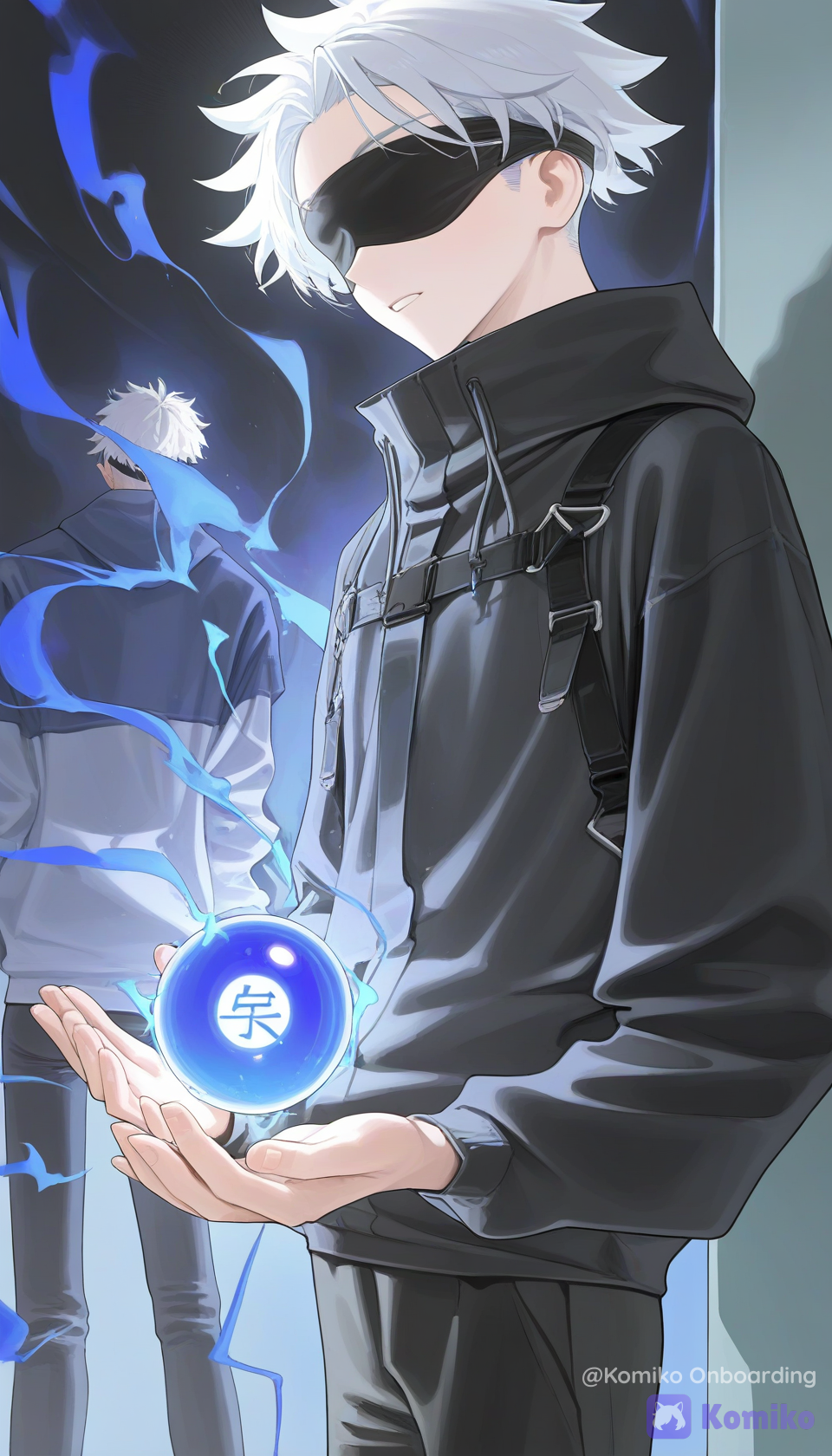 Blue Orb Reflection
