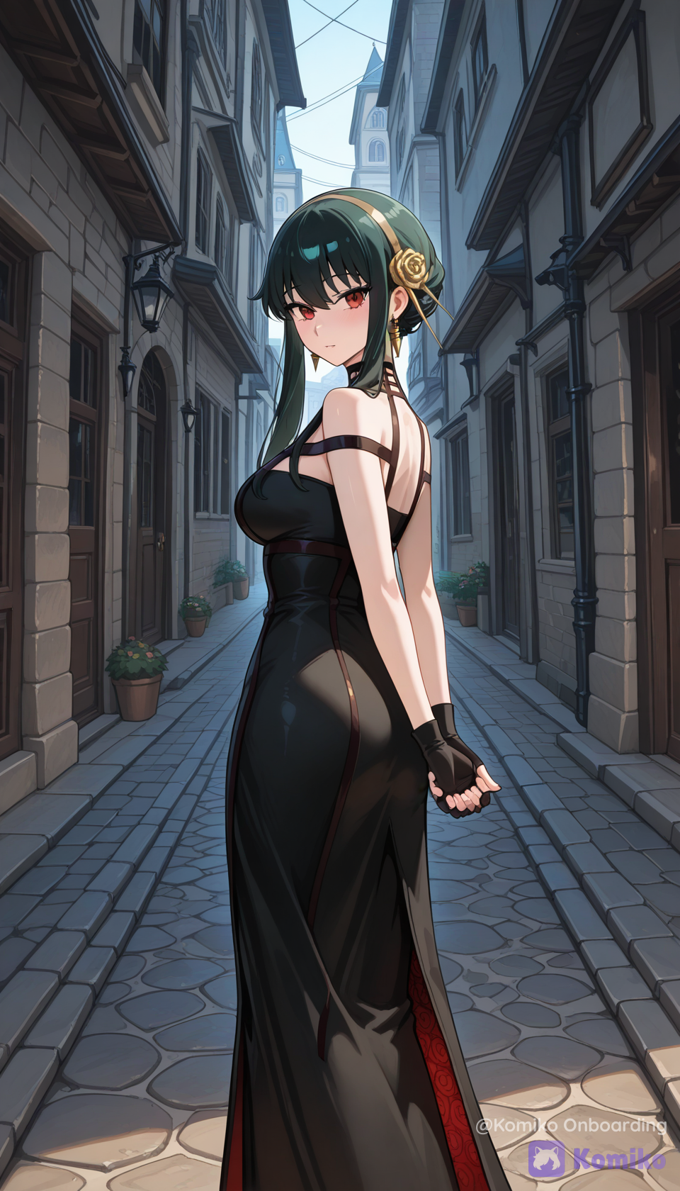 Elegant Evening Stroll