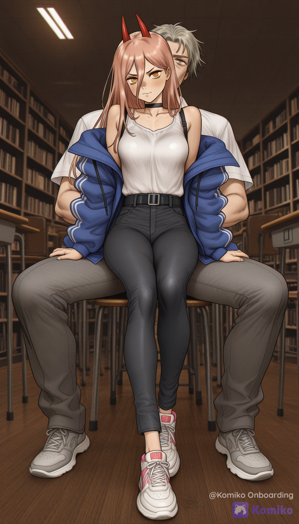 Library Throne Pose