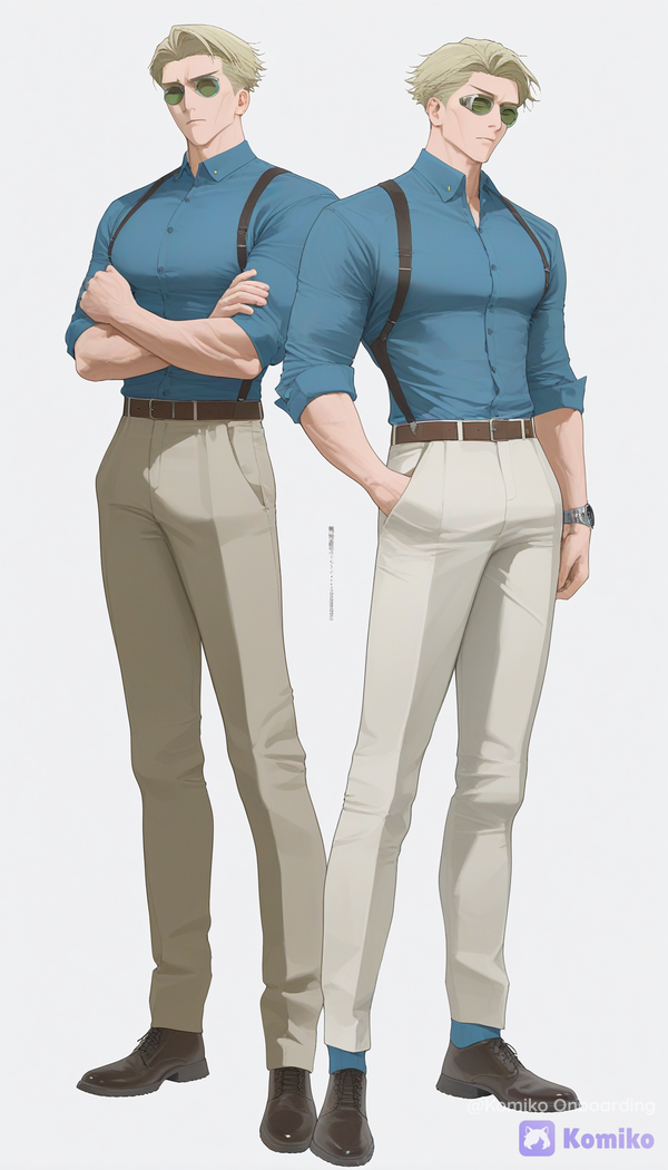 Polished Blue Attire