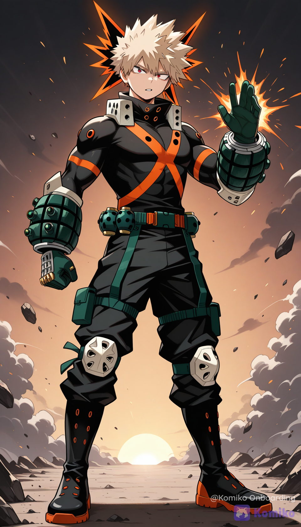 Explosive Sunset Stance