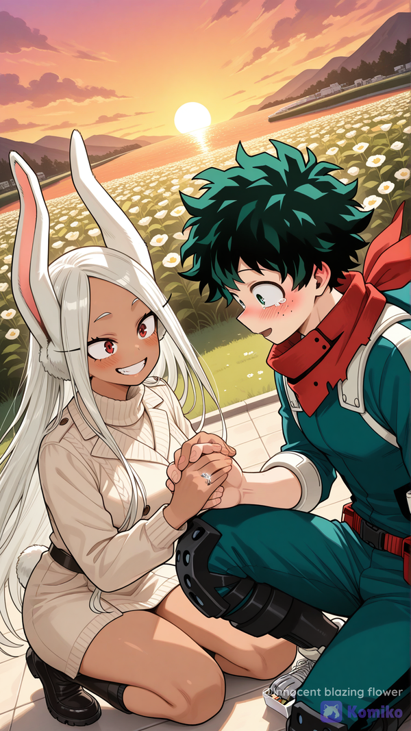 Our boy did it he popped the question