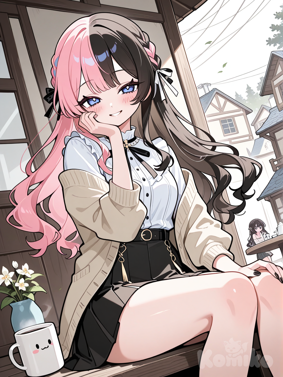 pink hair