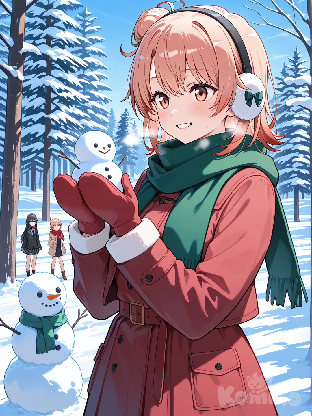 winter, snowman