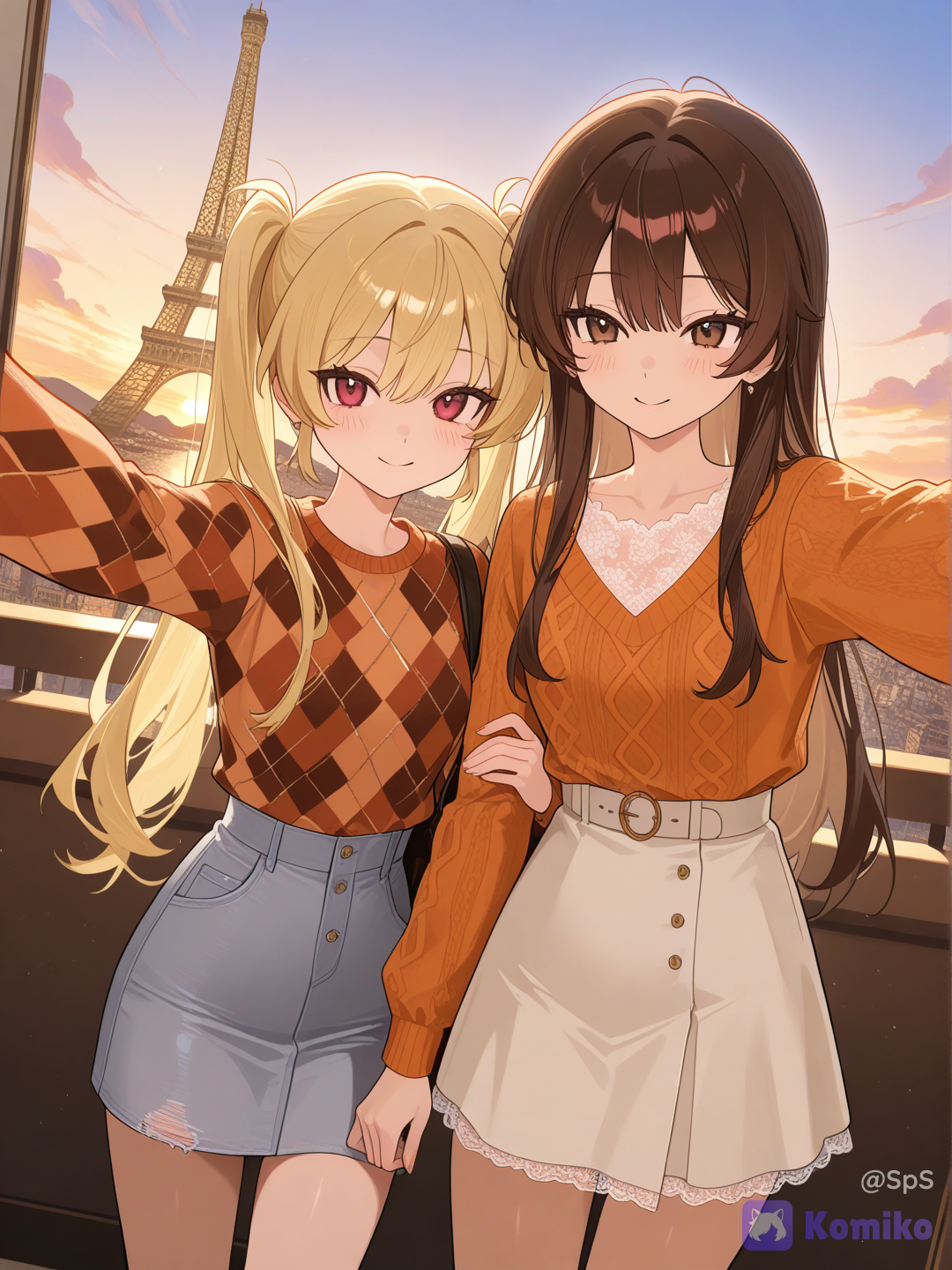 making a selfie