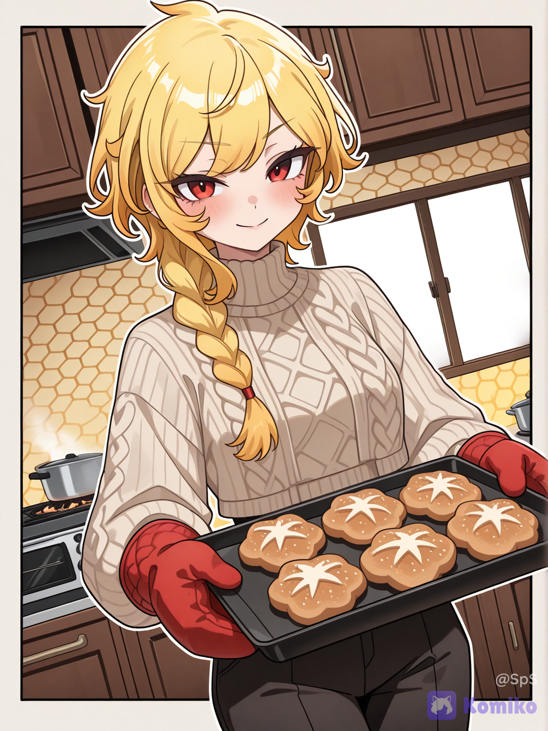 tray with cookies