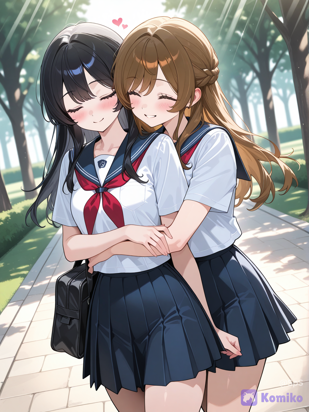 walking in the park