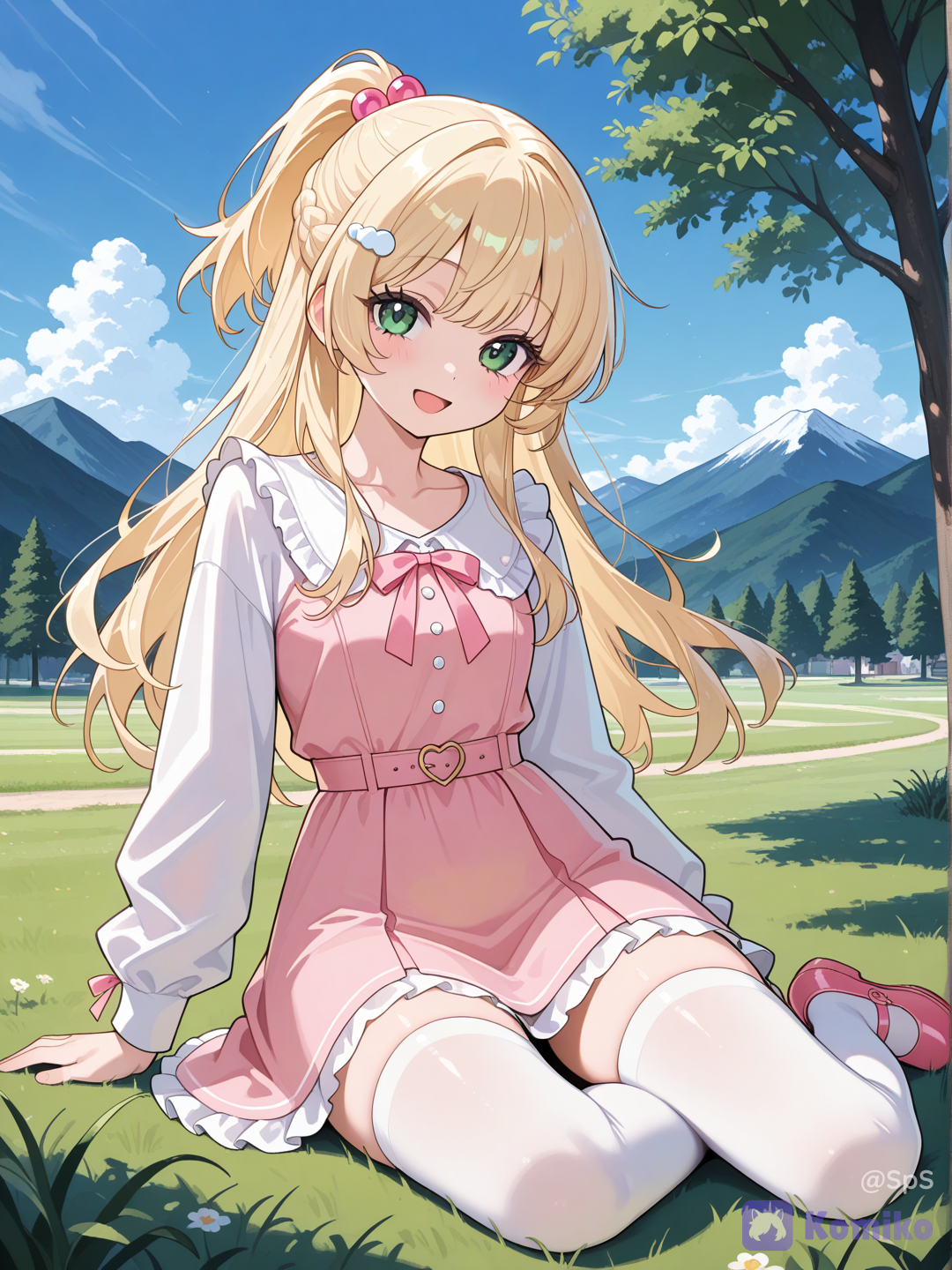 pink skirt