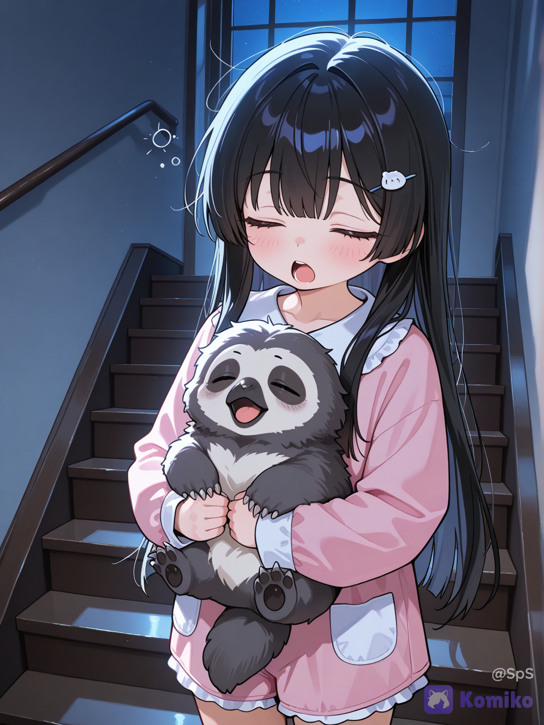 fluffy sloth
