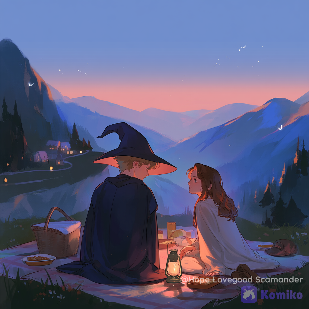 Picnic al atardecer