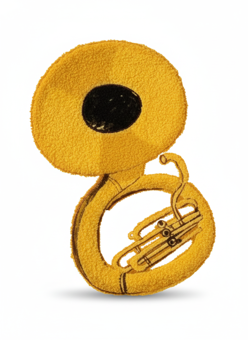 Plush sousaphone