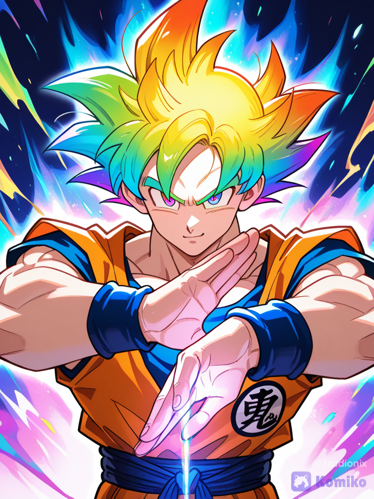 Rainbow SSJ Goku