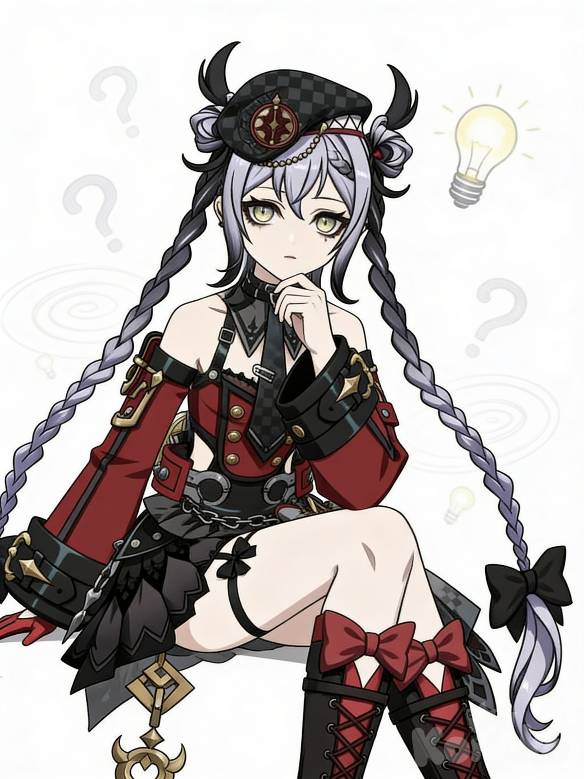 Goth Girl Thinking