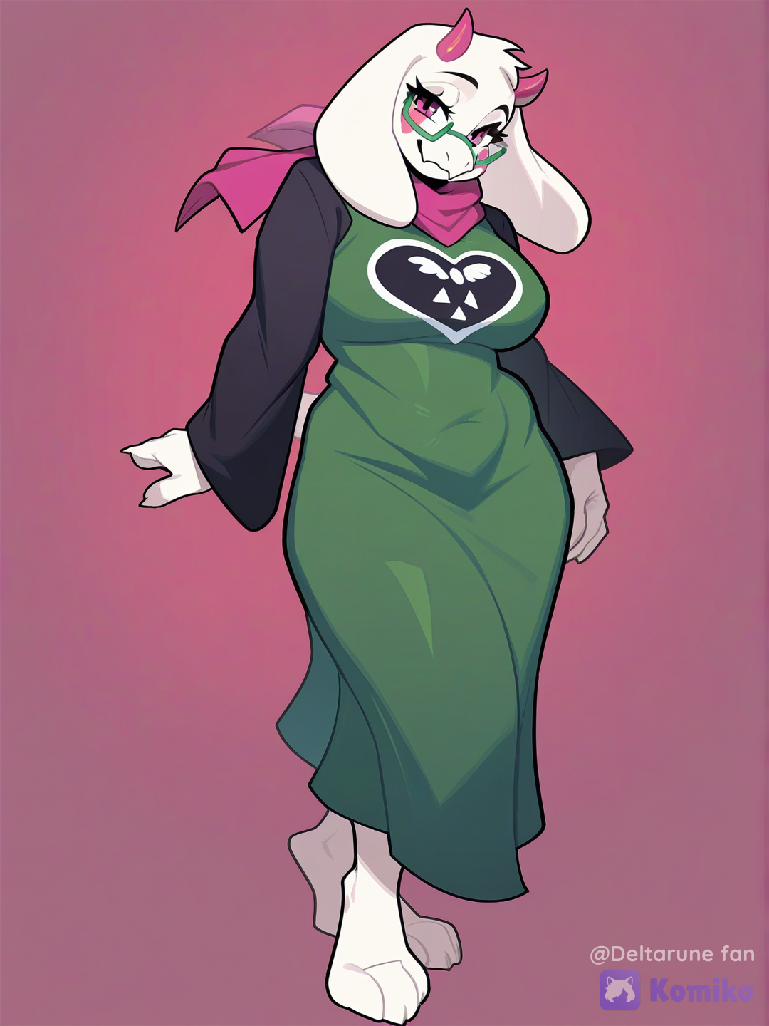 toriel but ralsei suit