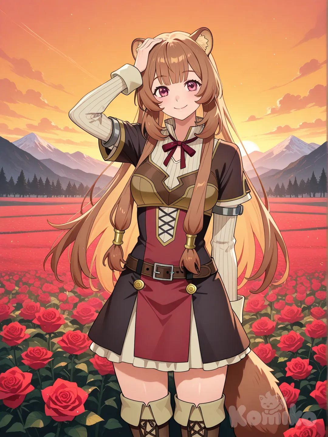 Raphtalia en las montañas