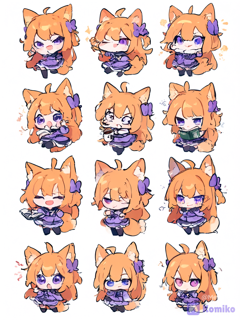 Komiko-chan stickers