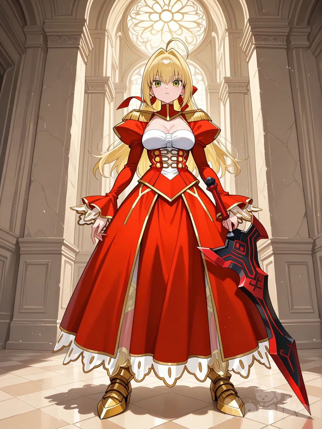 nero claudius (fate), full body, magamon_(cosplay)_(digimon)