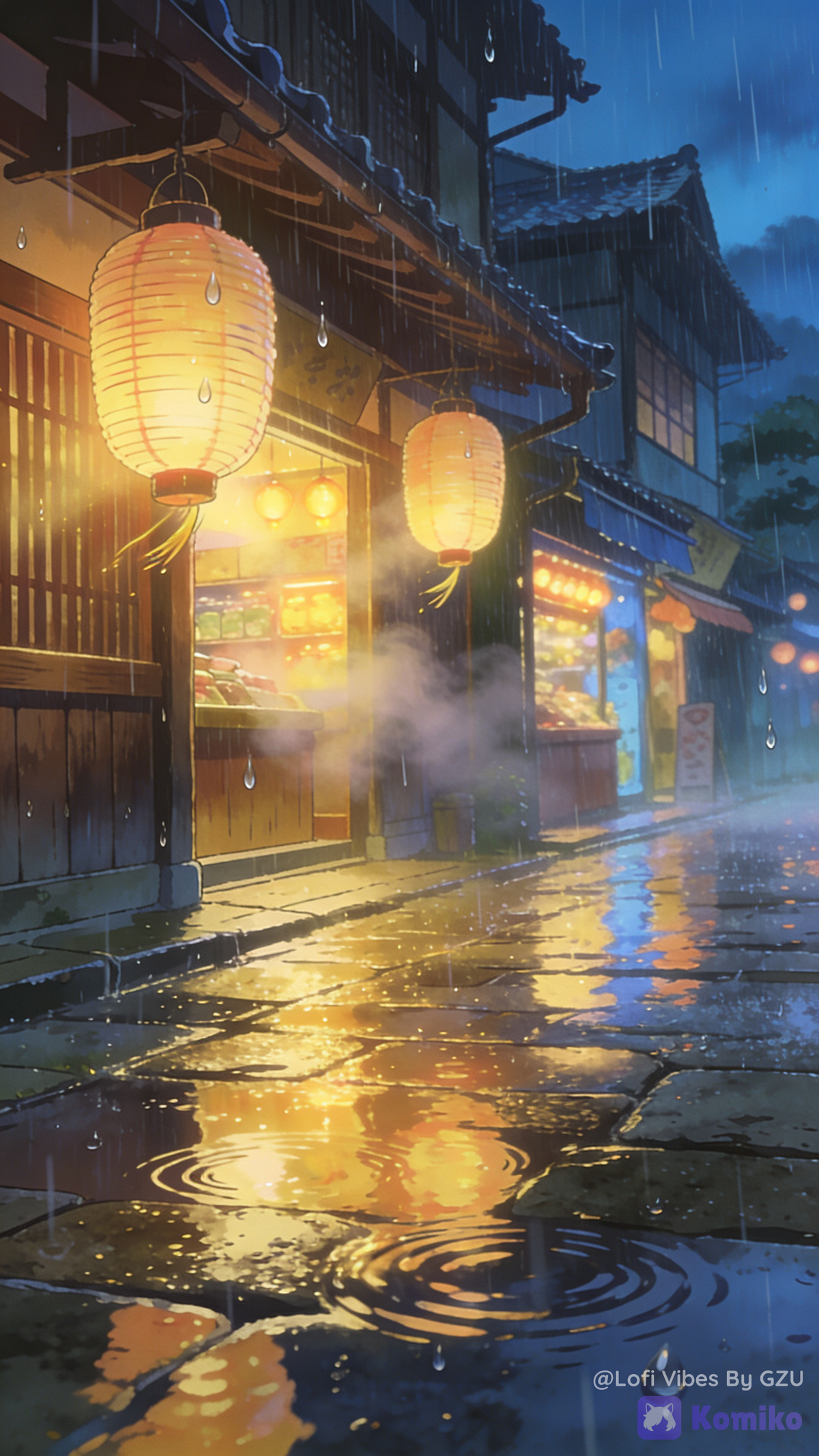 Street in the rain