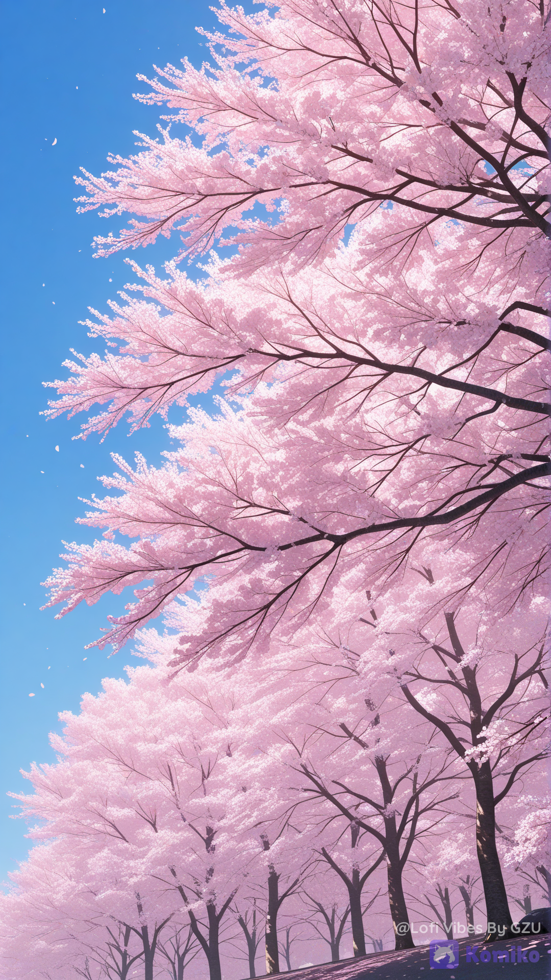 cherry trees in bloom 🌸