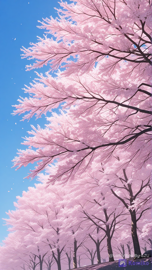 cherry trees in bloom 🌸
